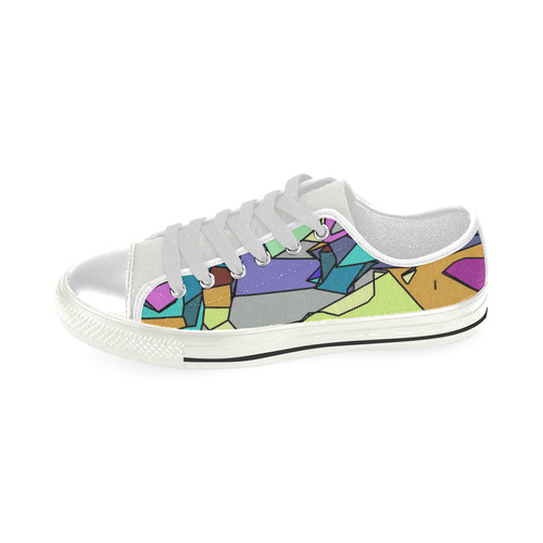 Geo Fun January C by FeelGood Low Top Canvas Shoes for Kid (Model 018)