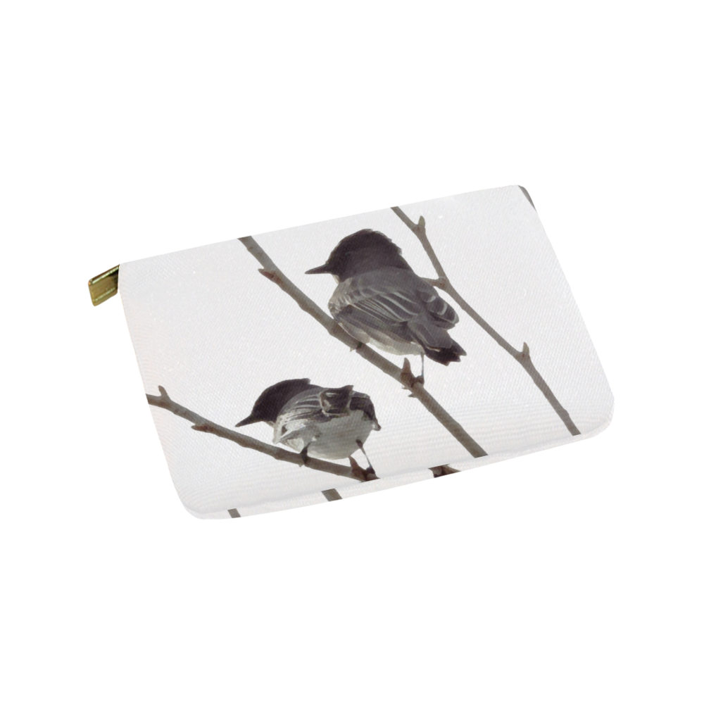 Winter Birds Carry-All Pouch 9.5''x6''