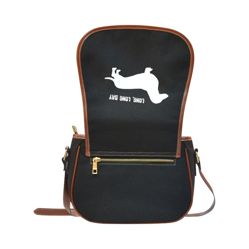 Long,Long Day by Popart Lover Saddle Bag/Small (Model 1649)(Flap Customization)
