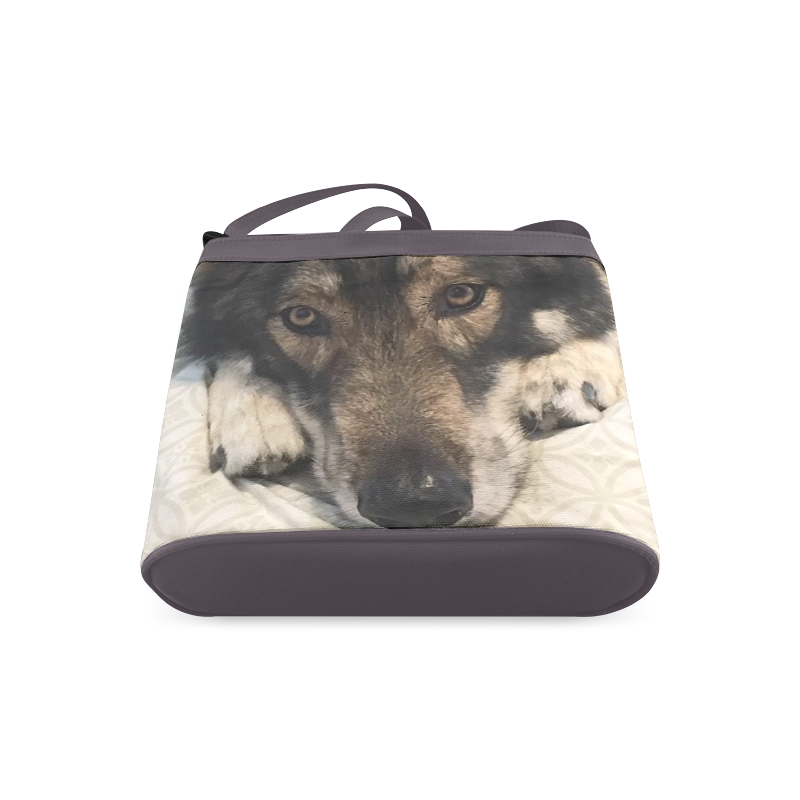 Dog German Shepherd Crossbody Bags (Model 1613)