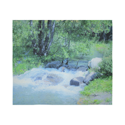 Mountain stream Cotton Linen Wall Tapestry 60"x 51"