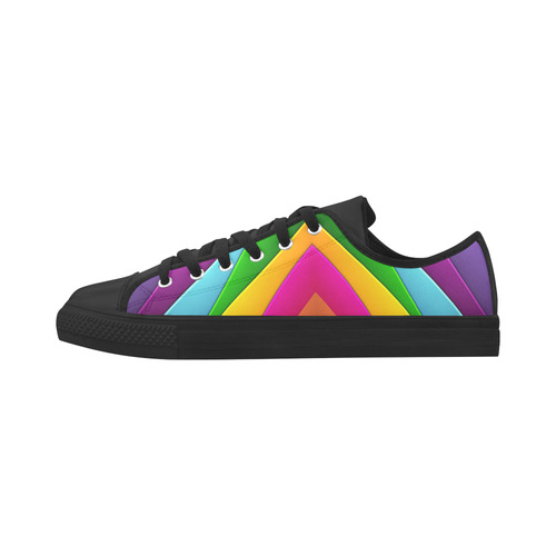 Colorful Pyramid Aquila Microfiber Leather Women's Shoes (Model 031)