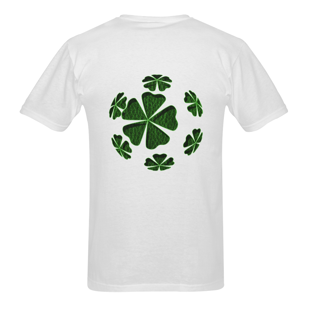 Leather-Look Irish Cloverball Sunny Men's T- shirt (Model T06)