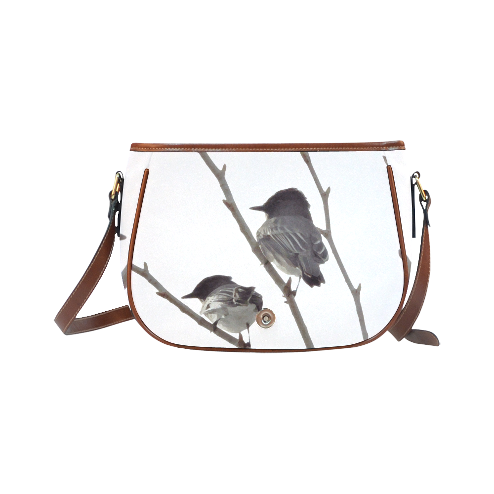 Winter Birds Saddle Bag/Large (Model 1649)