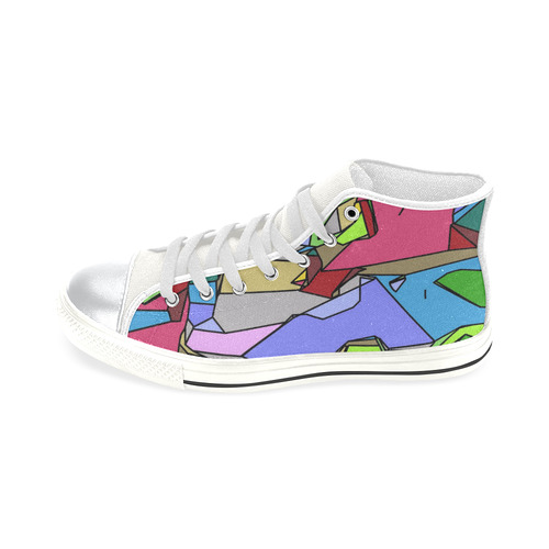 Geo Fun January B by FeelGood High Top Canvas Shoes for Kid (Model 017)