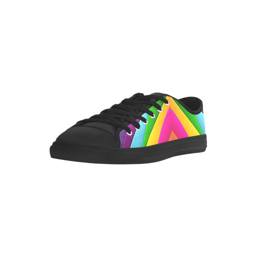 Colorful Pyramid Aquila Microfiber Leather Women's Shoes/Large Size (Model 031)