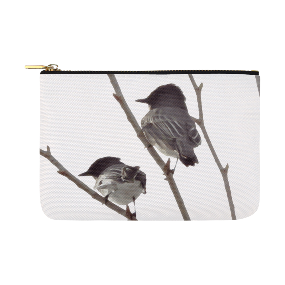 Winter Birds Carry-All Pouch 12.5''x8.5''