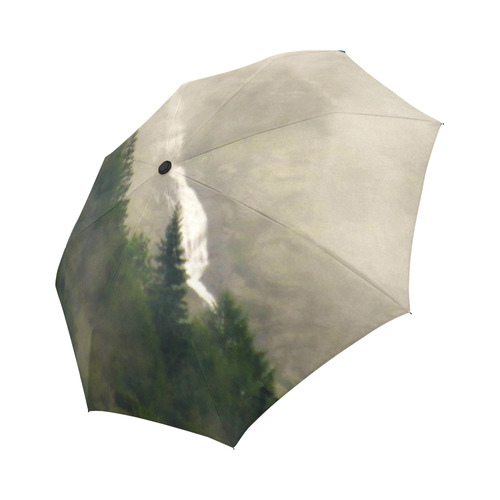 Waterfall with rain Auto-Foldable Umbrella (Model U04)