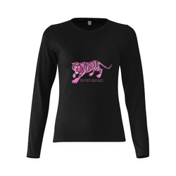 This Pussy Grabs Back! Sunny Women's T-shirt (long-sleeve) (Model T07)