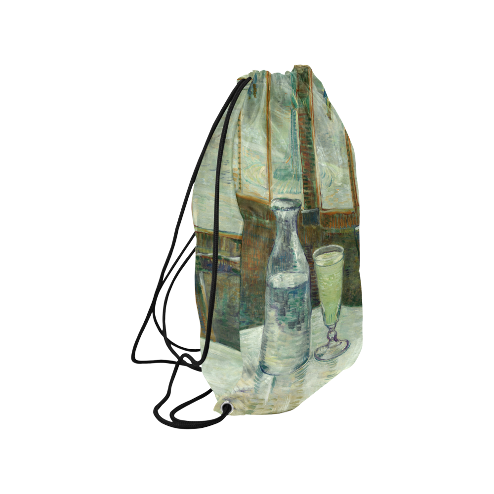 Van Gogh Cafe Table with Absinthe Small Drawstring Bag Model 1604 (Twin Sides) 11"(W) * 17.7"(H)
