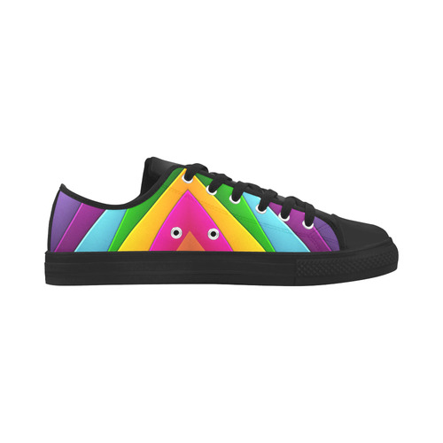 Colorful Pyramid Aquila Microfiber Leather Women's Shoes/Large Size (Model 031)