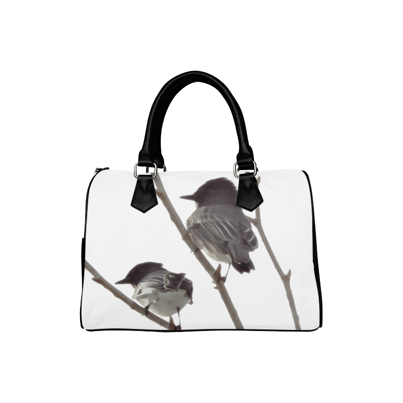 Winter Birds Boston Handbag (Model 1621)