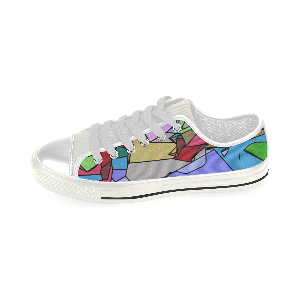 Geo Fun January B by FeelGood Low Top Canvas Shoes for Kid (Model 018)