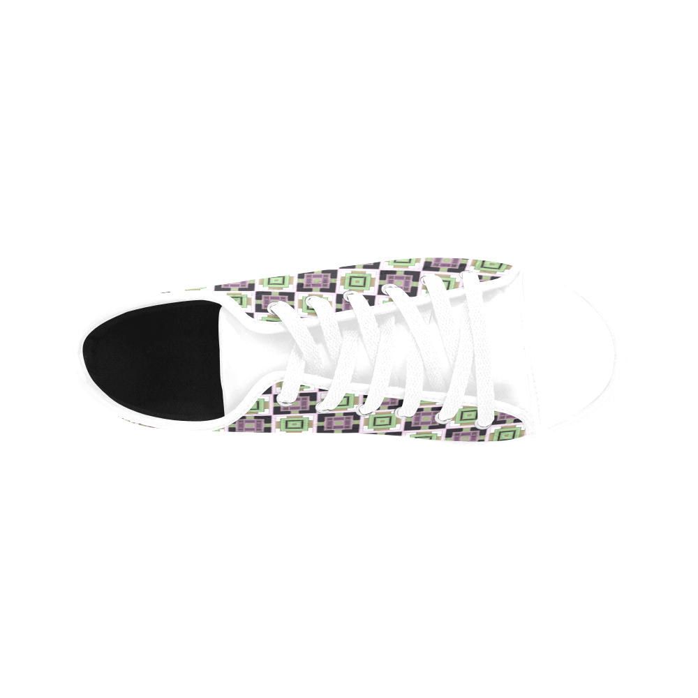 sweet little pattern D by FeelGood Aquila Microfiber Leather Women's Shoes/Large Size (Model 031)