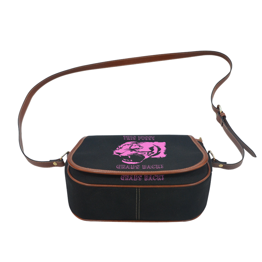 This Pussy Grabs Back! Saddle Bag/Small (Model 1649) Full Customization