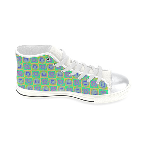 sweet little pattern A by FeelGood High Top Canvas Women's Shoes/Large Size (Model 017)