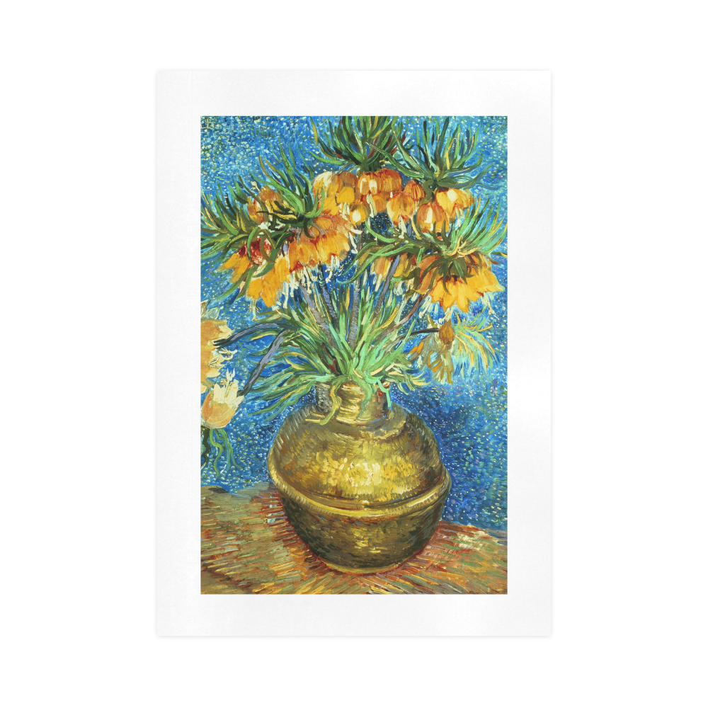 Van Gogh Fritillaries in Copper Vase Art Print 16‘’x23‘’
