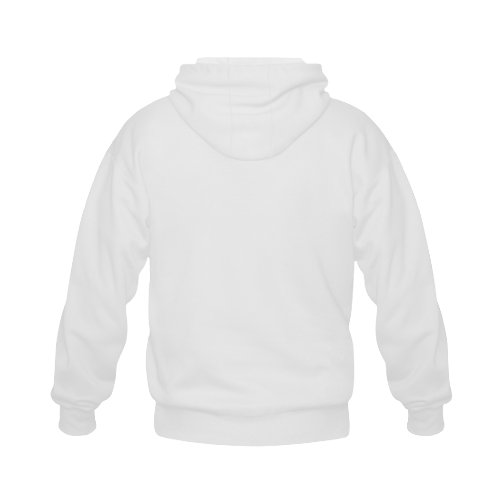 Alphabet K - Jera Nour Gildan Full Zip Hooded Sweatshirt (Model H02)