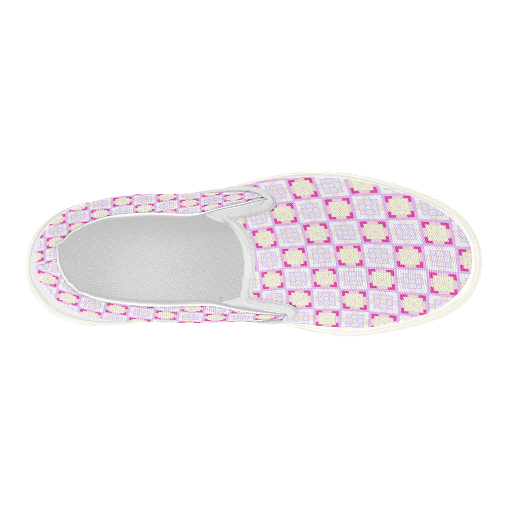 sweet little pattern  F by FeelGood Women's Slip-on Canvas Shoes (Model 019)