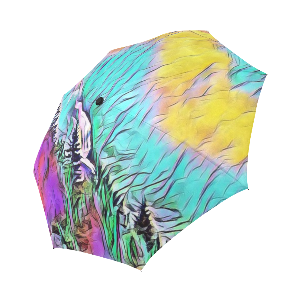 rainbow Auto-Foldable Umbrella (Model U04)