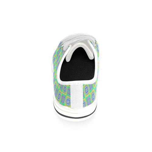 sweet little pattern A by FeelGood Low Top Canvas Shoes for Kid (Model 018)