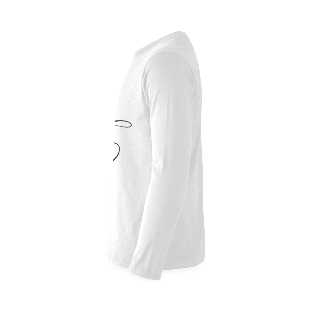 Alphabet E - Jera Nour Sunny Men's T-shirt (long-sleeve) (Model T08)