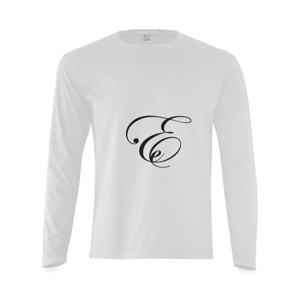 Alphabet E - Jera Nour Sunny Men's T-shirt (long-sleeve) (Model T08)