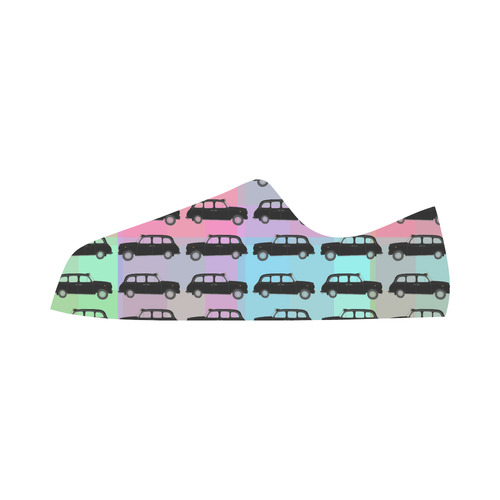 London Taxi Cab Pattern Microfiber Leather Men's Shoes/Large Size (Model 031)