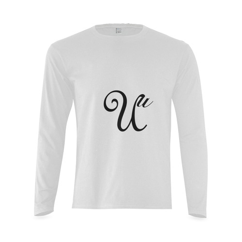 Alphabet U - Jera Nour Sunny Men's T-shirt (long-sleeve) (Model T08)