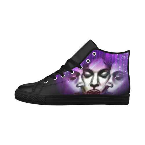 Purple Prince Aquila High Top Microfiber Leather Women's Shoes (Model 032)