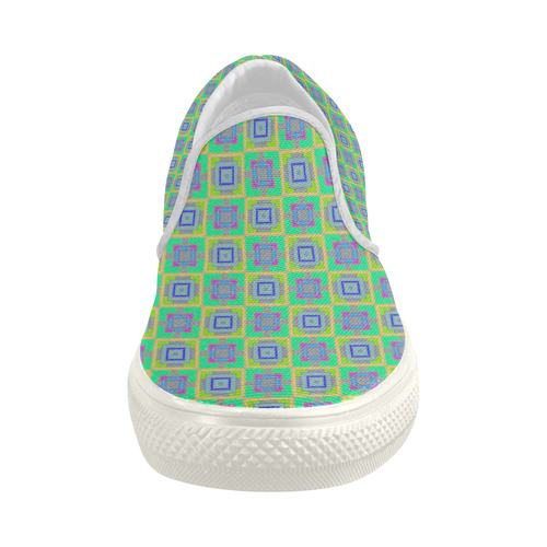 sweet little pattern A by FeelGood Women's Slip-on Canvas Shoes (Model 019)