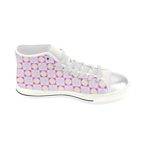 sweet little pattern  F by FeelGood Women's Classic High Top Canvas Shoes (Model 017)