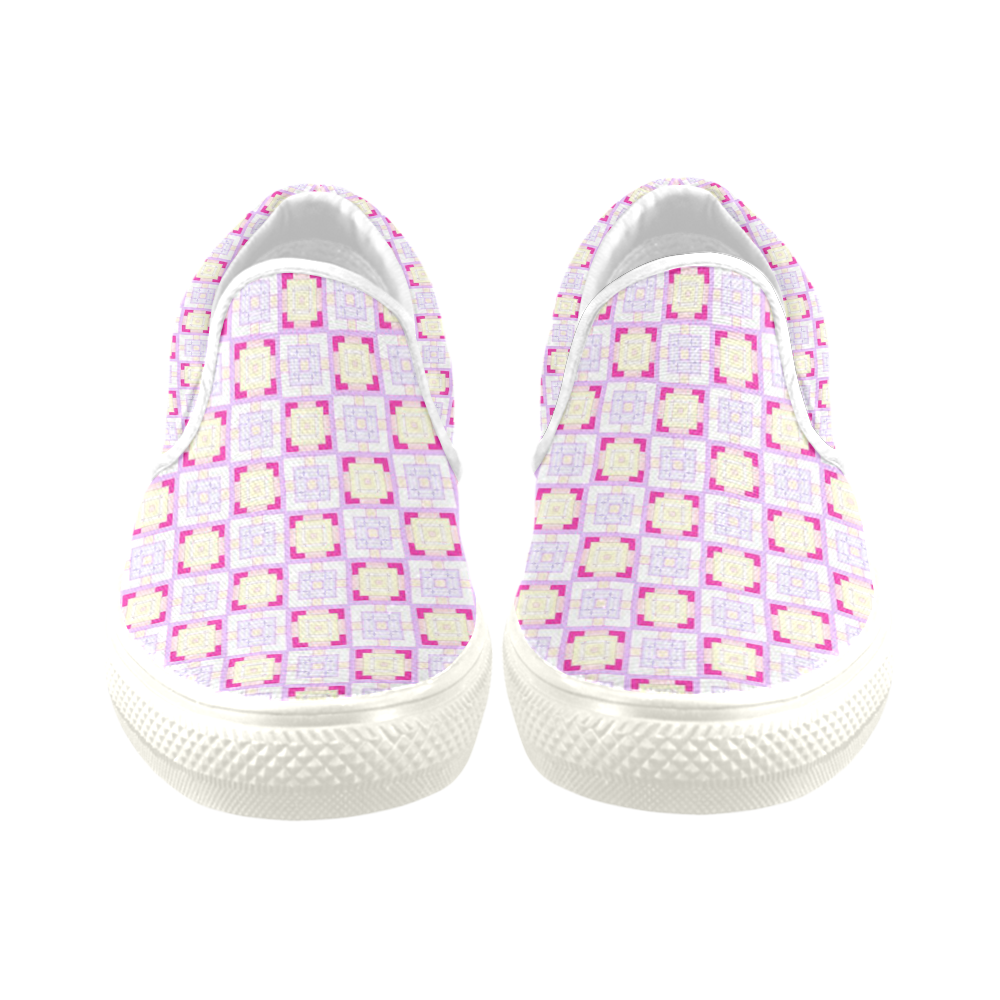 sweet little pattern  F by FeelGood Women's Unusual Slip-on Canvas Shoes (Model 019)