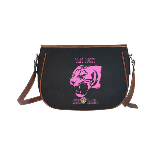 This Pussy Grabs Back! Saddle Bag/Small (Model 1649) Full Customization