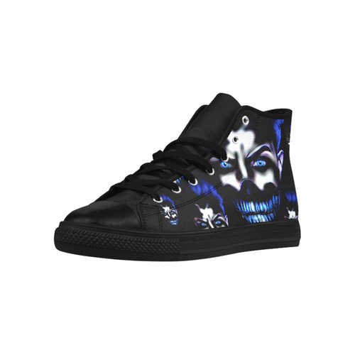 Mask of horror Aquila High Top Microfiber Leather Women's Shoes (Model 032)