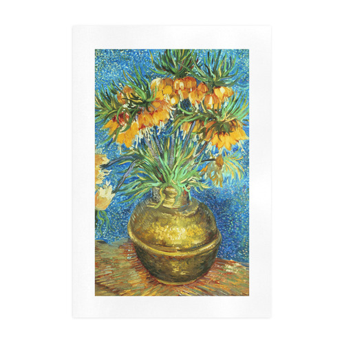 Van Gogh Fritillaries in Copper Vase Art Print 19‘’x28‘’