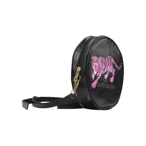 This Pussy Grabs Back! Round Sling Bag (Model 1647)