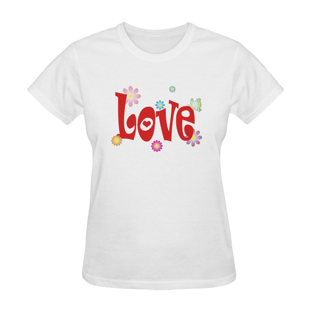 Love illustration Sunny Women's T-shirt (Model T05)