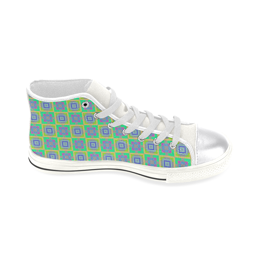 sweet little pattern A by FeelGood Women's Classic High Top Canvas Shoes (Model 017)