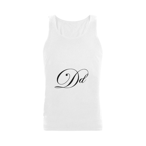 Alphabet D - Jera Nour Men's Shoulder-Free Tank Top (Model T33)