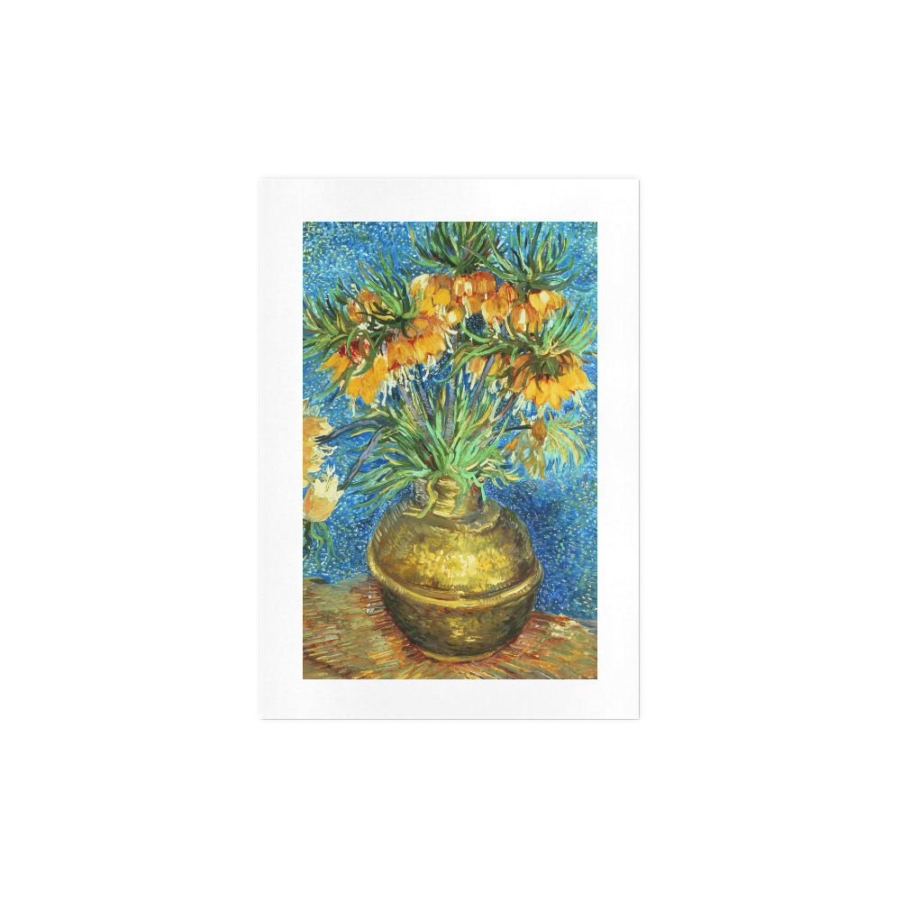 Van Gogh Fritillaries in Copper Vase Art Print 7‘’x10‘’