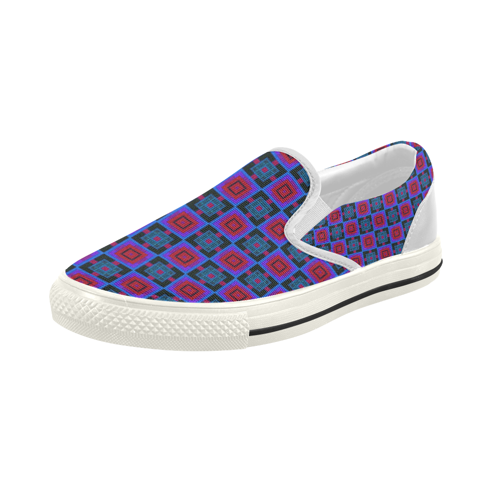 sweet little pattern E by FeelGood Women's Slip-on Canvas Shoes (Model 019)
