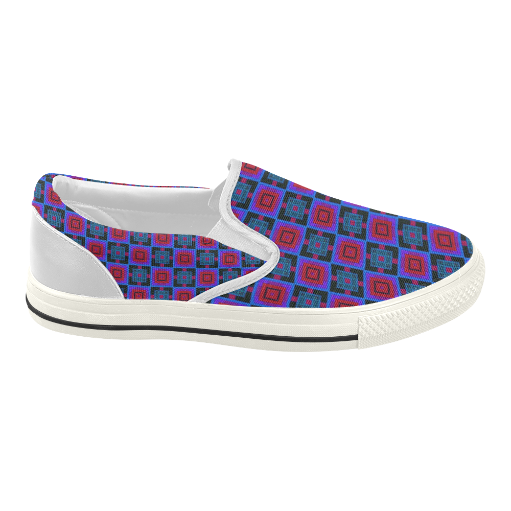 sweet little pattern E by FeelGood Women's Slip-on Canvas Shoes (Model 019)