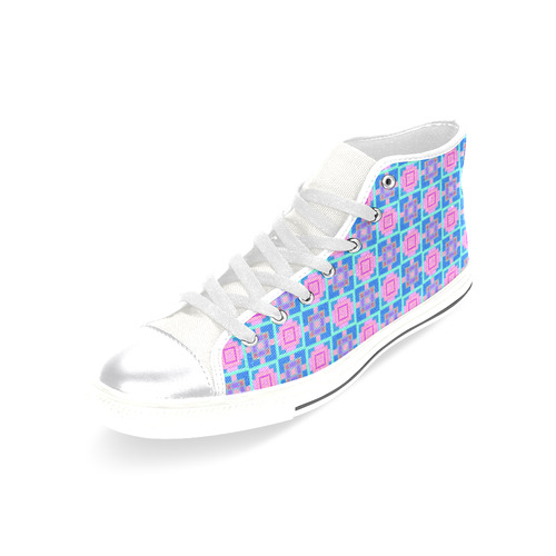 sweet little pattern B by FeelGood Women's Classic High Top Canvas Shoes (Model 017)