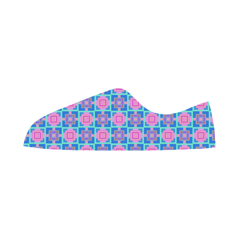 sweet little pattern B by FeelGood Women's Canvas Zipper Shoes/Large Size (Model 001)
