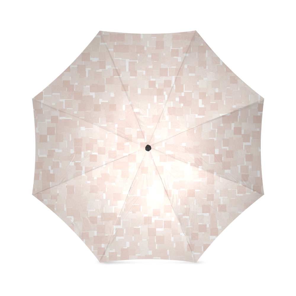 Pale Dogwood Pixels Foldable Umbrella (Model U01)