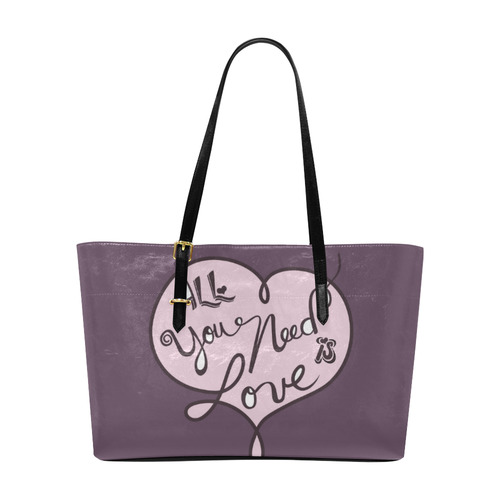 All you need is love Euramerican Tote Bag/Large (Model 1656)
