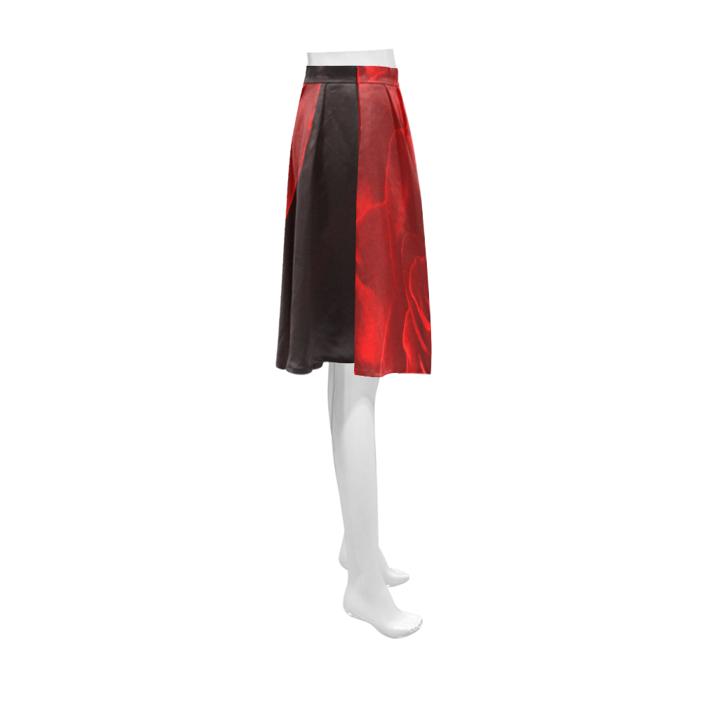 A Rose Red Athena Women's Short Skirt (Model D15)