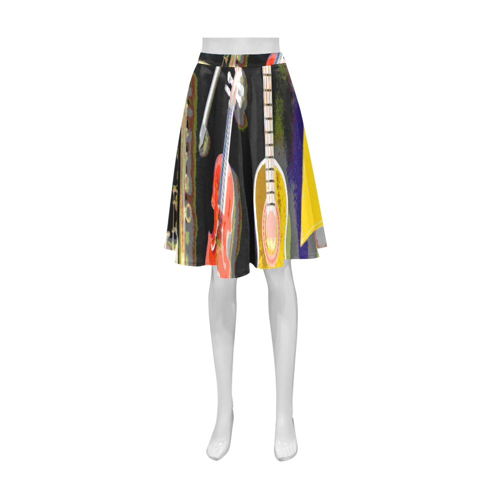 Music Athena Women's Short Skirt (Model D15)