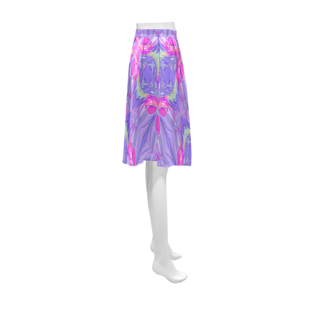 Abstract Colorful Ornament J Athena Women's Short Skirt (Model D15)